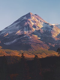 a mountain covered in snow